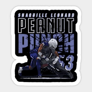 Shaquille Leonard Indianapolis Peanut Punch Sticker